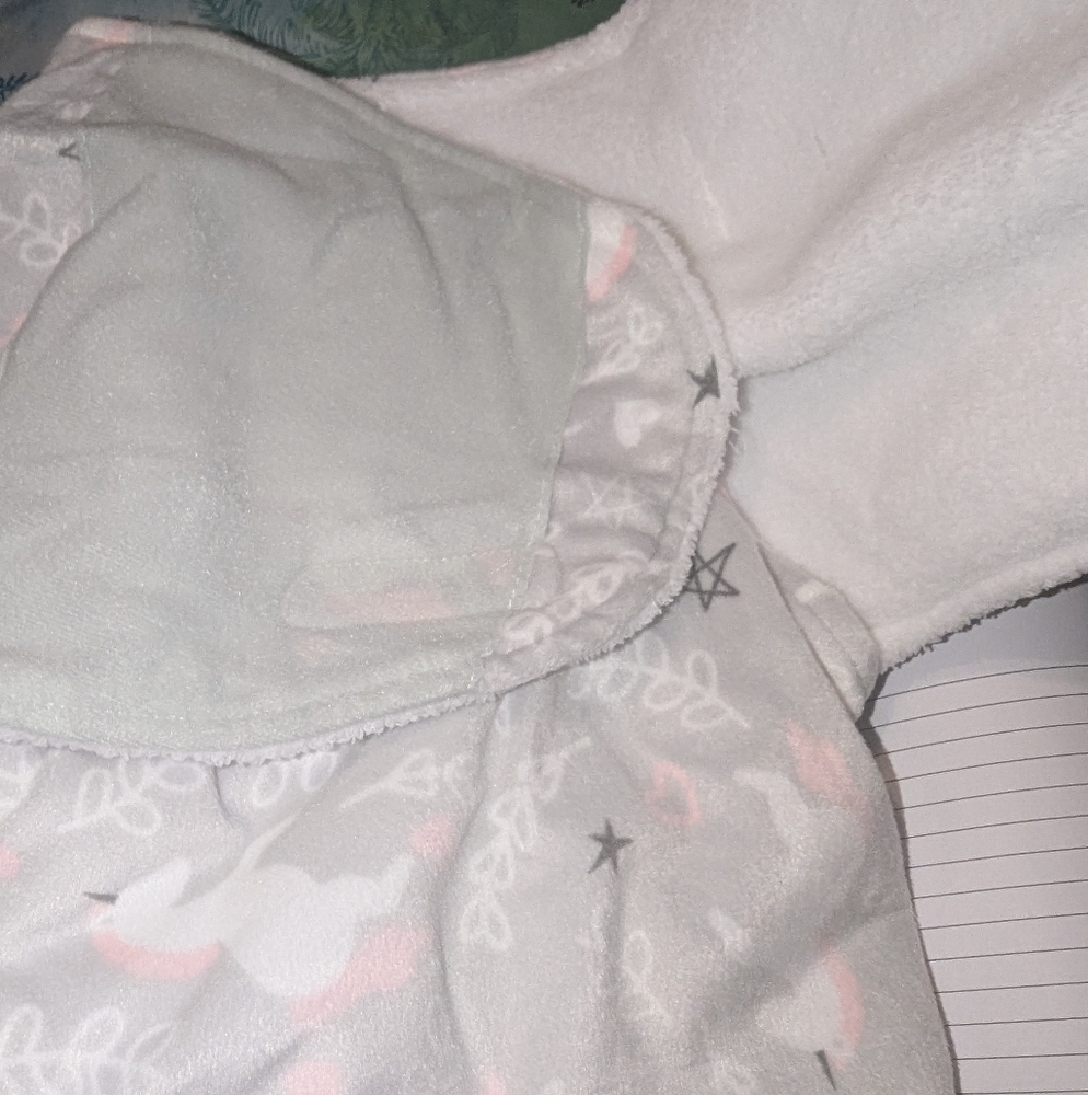 ~Hudson Baby Unicorn Swaddle Wrap 0-3 Months New Without Tags - Picture 4 of 6